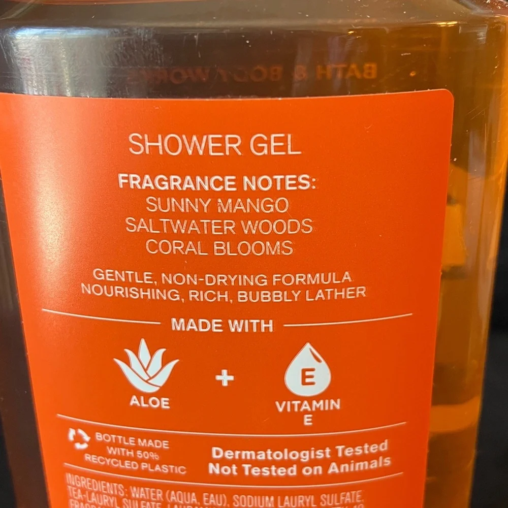 Bath & Body Works Golden Mango Lagoon Body Wash 10 oz. Bottle New Summer scent